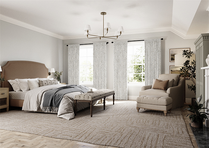 Aviary Velvet, Feather Grey - Made to Measure Curtain - Image 7